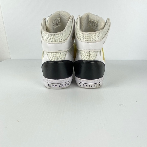 G by Guess OTrend High Top Sneakers 7.5M Leather Soles Round Toe White - Picture 6 of 11